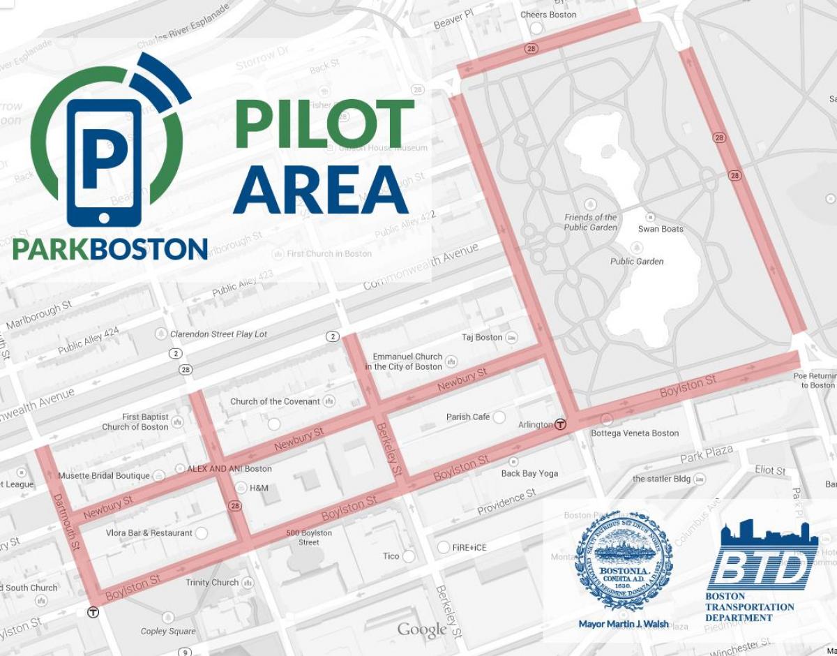 Boston parking meter map
