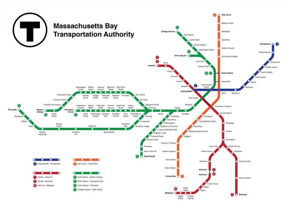 subway Boston map