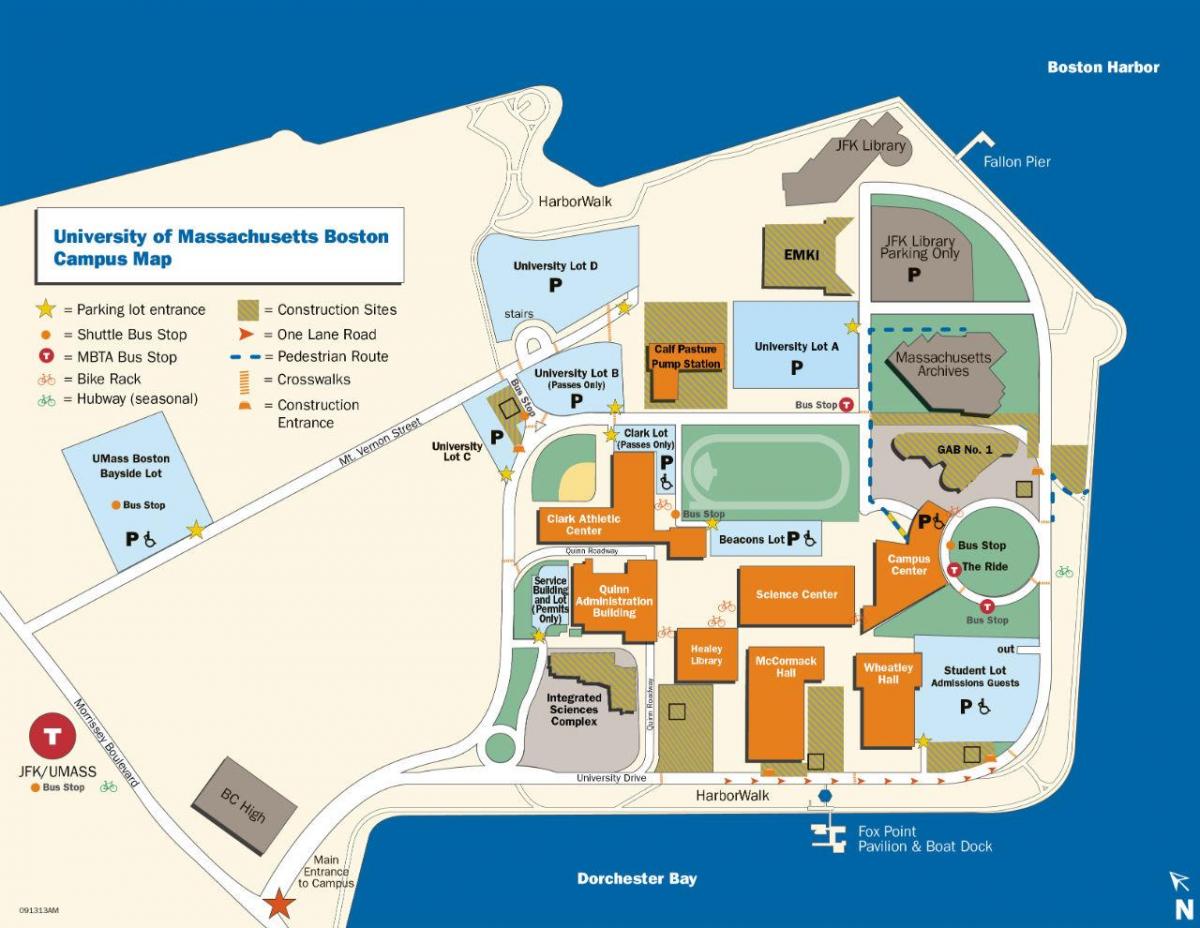 umass Boston campus map