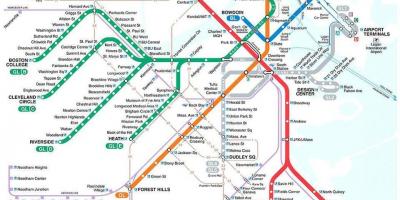 Map of MBTA