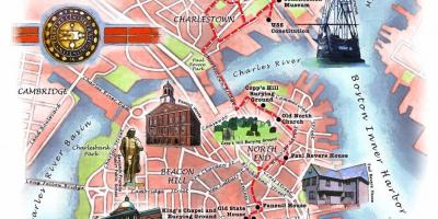 self guided freedom trail map