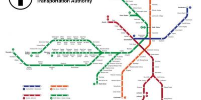 Subway Boston map