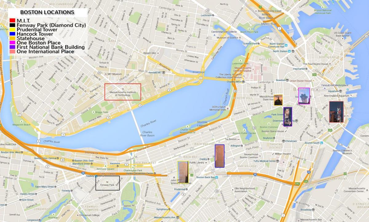 map of downtown Boston