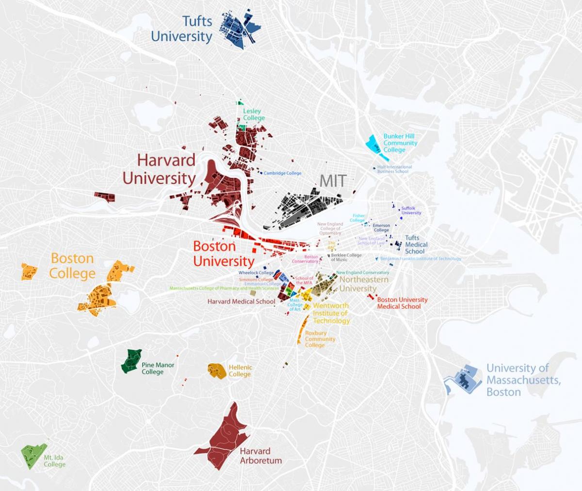 map of Boston university