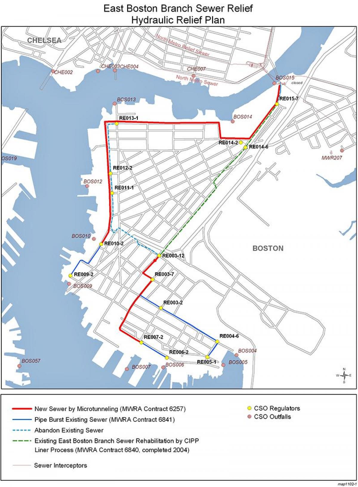 EasT Boston map - Map of easT Boston (United States of America)