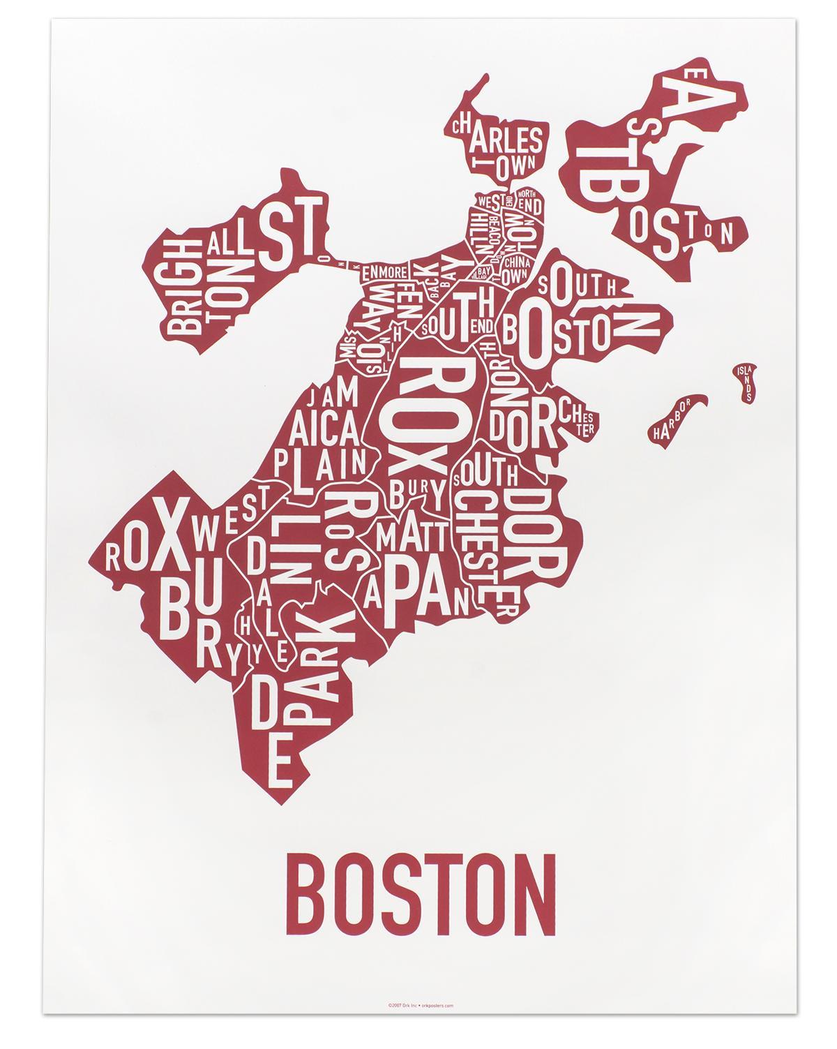city of Boston map