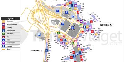 Map of Boston airport