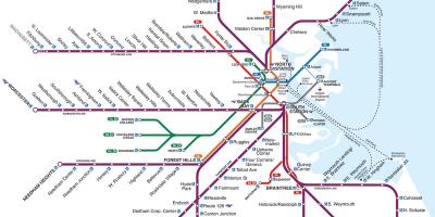Boston train station map