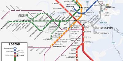 Orange line Boston map